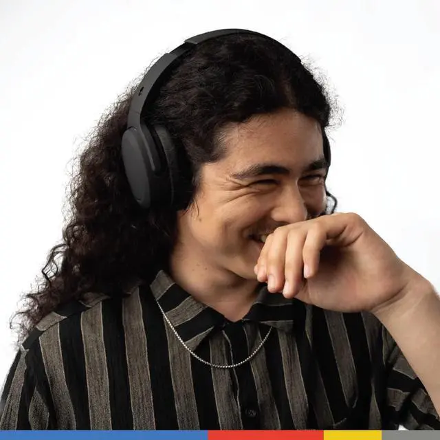 Alt view image 5 of 6 - Skullcandy Crusher ANC 2 Wireless Over-Ear Bluetooth Headphones with Multi-Sensory Bass and Charging Cable, Active Noise Cancelling, Up to 60 Hours Battery, Microphone for iPhone Android - True Black