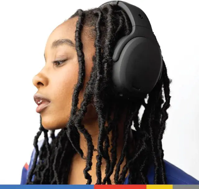 Alt view image 6 of 6 - Skullcandy Crusher ANC 2 Wireless Over-Ear Bluetooth Headphones with Multi-Sensory Bass and Charging Cable, Active Noise Cancelling, Up to 60 Hours Battery, Microphone for iPhone Android - True Black