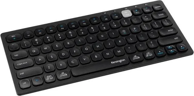 Main image of Kensington Compact Multi-Devices Dual Wireless Keyboard QWERTY Layout; Bluetooth, Windows, Mac, iOS and ChromeOS compatible, K75502WW