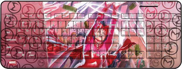 Main image of Marvel Avengers Scarlet Witch Cover Art Wireless USB Keyboard