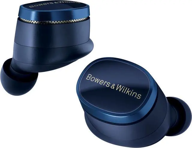 Main image of Bowers & Wilkins Pi8 Wireless Earbuds (Midnight Blue), in-Ear Bluetooth Earphones with Qualcomm Chipset & aptX Lossless, Active Noise Cancelling Earbuds, 3 Built-in Mics, 15-Min Quick Charging