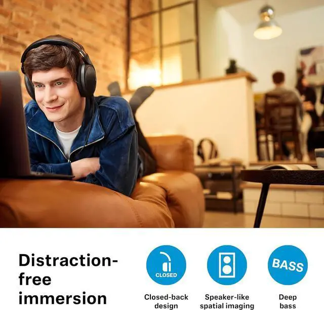 Alt view image 2 of 6 - Sennheiser HD 620S - Audiophile Closed-Back Wired Headphones - Premium Stereo Sound with Speaker-Like Spatial Imaging and Optimized Surround for Immersive Listening, Black