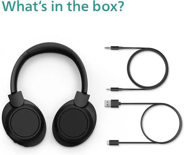 Alt view image 5 of 6 - PHILIPS H6509 Wireless Headphones,Over-Ear Bluetooth Headphones with Noise Canceling Pro,Dynamic Bass,70H Battery Life,Fast Charging,Soft Ear Cups,Bluetooth 5.3, Multipoint Connectivity,App Control