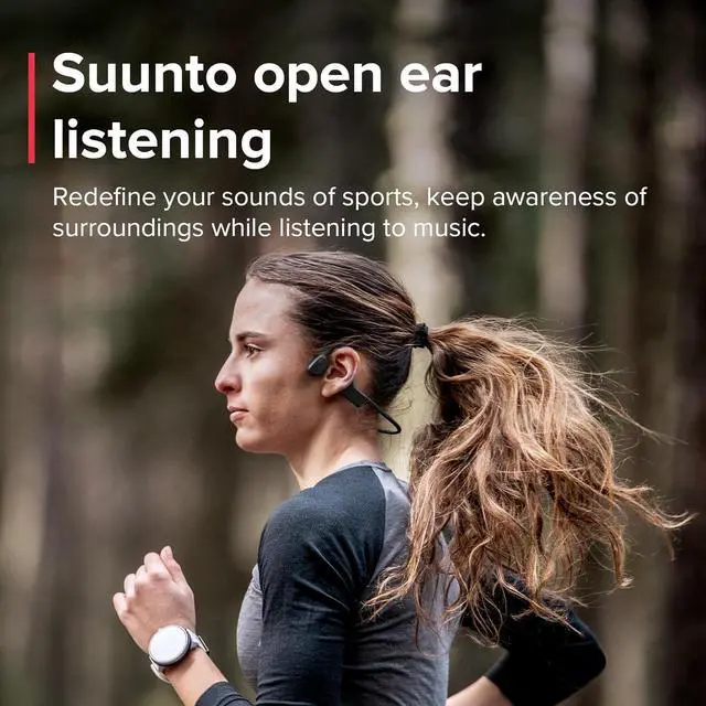 Alt view image 7 of 7 - SUUNTO Sonic Open-Ear Bone Conduction Sports Headphone, Bluetooth Wireless Headset w/Enhanced Bass & Multipoint Connection, 10H Playtime w/Fast Charging, Built-in Dual Mics, Waterproof & Lightweight