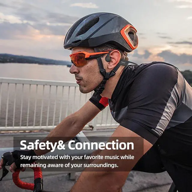 Alt view image 6 of 7 - Tayogo Swimming Headphones, IPX68 Waterproof Bone Conduction Headphone Bluetooth 5.4, Open Ear Headset,32G of MP3 Player, Running, Cycling, Earbuds Underwater