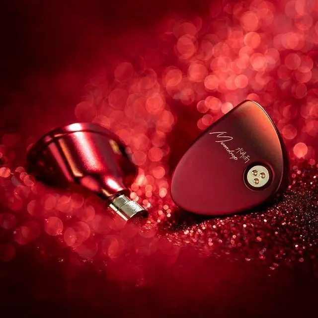 Alt view image 3 of 6 - Moondrop ARIA 2 RED in-Ear Headphone with 0.78 2 Pin Cable Replaceable Plugs 3.5/4.4mm Earphone