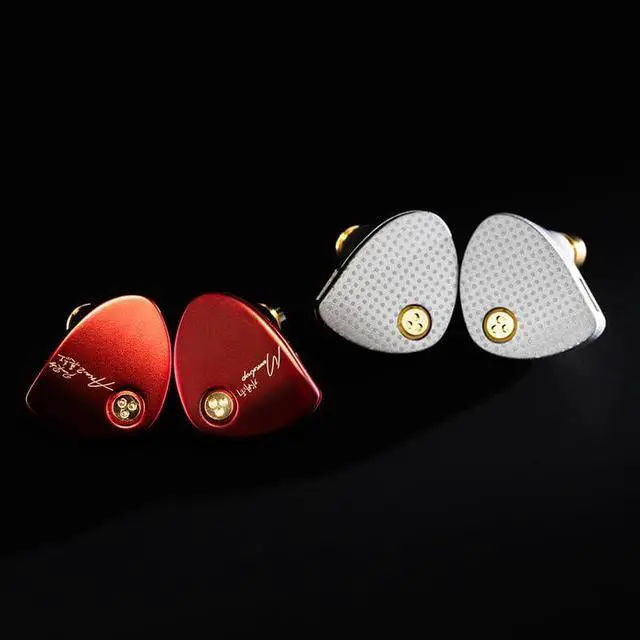 Alt view image 5 of 6 - Moondrop ARIA 2 RED in-Ear Headphone with 0.78 2 Pin Cable Replaceable Plugs 3.5/4.4mm Earphone