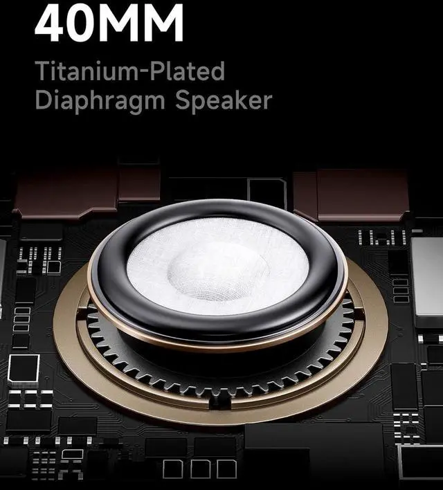 Alt view image 5 of 7 - Picun F8 Pro Hybrid Active Noise Cancelling Headphones with Multiple Modes, Wireless Over-Ear Bluetooth Headphones, 140H Playtime, Customizable Sound, Head Tracking, USB-C Charge, Travel, Office, Gray