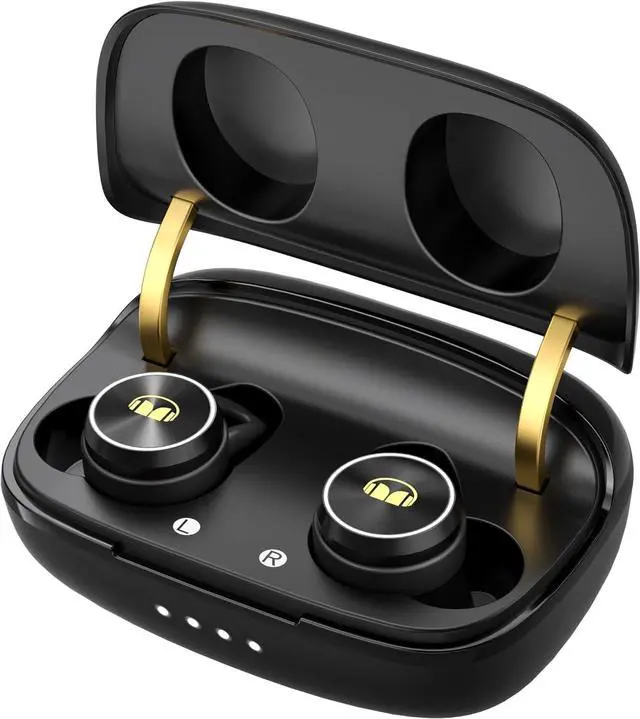 Main image of Monster Clarity 101Plus AirLinks Wireless Earbuds, Bluetooth 5.3 in-Ear Headphones with Charging Case, Stereo Earphones Deep Bass Sound, 28H Long Playtime, Water Resistant Design for Sports.