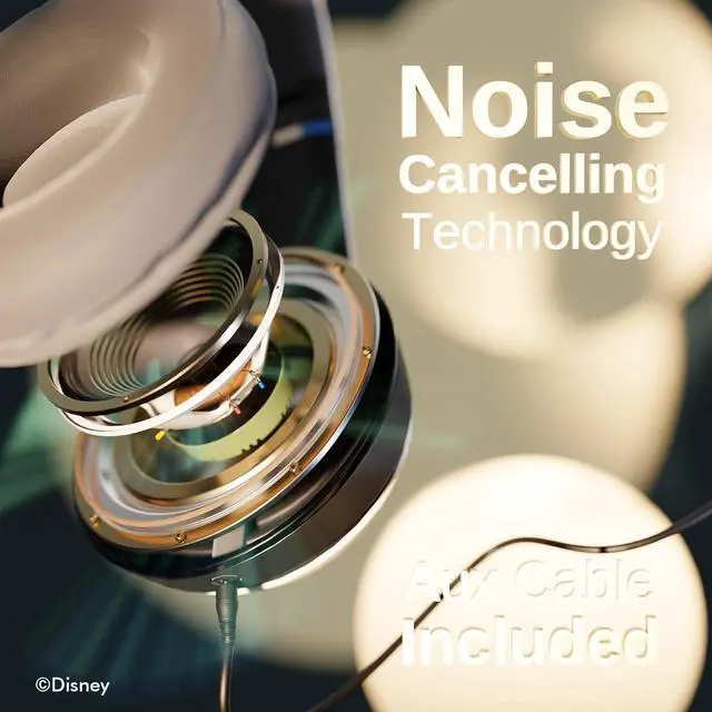 Alt view image 3 of 7 - Disney Stitch Disco Party Bluetooth Over-Ear Headphones, Wireless Foldable Headset with Built-in Microphone - Stitch Disco Party Design, for Adults and Kids, Comfortable Auriculares