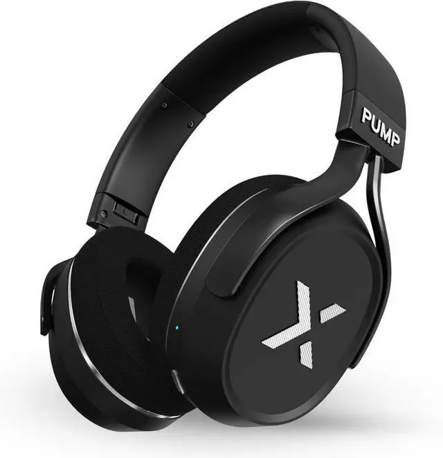 Main image of BlueAnt Pump X - The Gym Headphones | Sports Headphones | Cushioned & Cooling Ear Pads | (ANC) Active Noise Cancelling/Advanced Transparency | Wireless | Up to 58hr Play Time (Black | Silver)