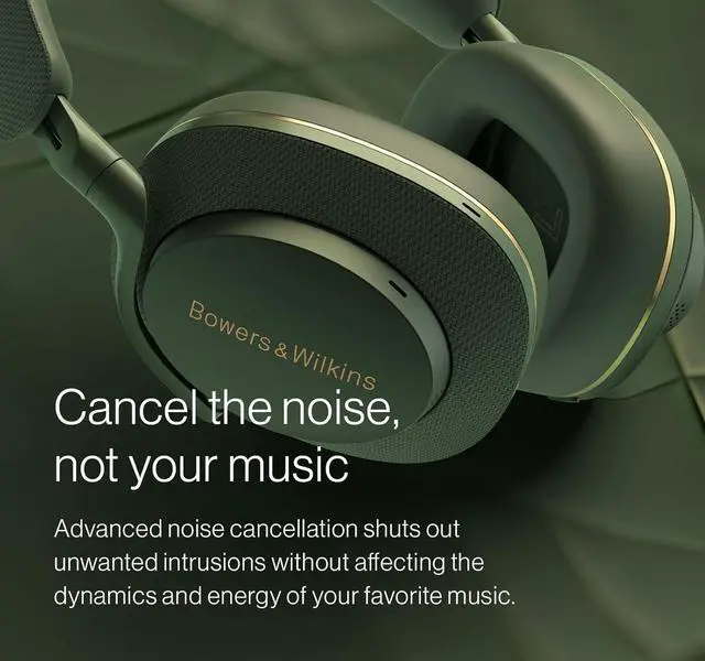 Alt view image 3 of 6 - Bowers & Wilkins Limited Edition Px7 S2e Over-Ear Headphones - Enhanced Noise Cancellation & Transparency Mode, Crystal-Clear Calls, Bluetooth, 30-Hour Playback, Ruby Red