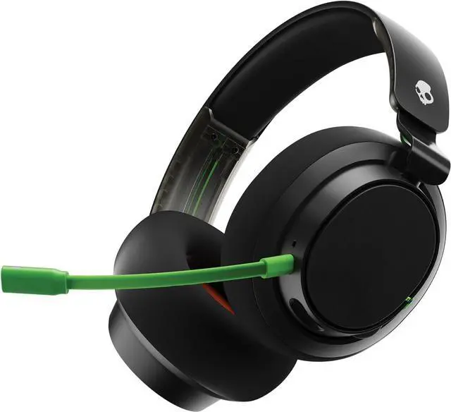 Main image of Skullcandy SLYR Pro Wireless Multi-Platform Gaming Headset, Bluetooth Headphones, 24 Hrs Battery, PC, Xbox, PlayStation, Nintendo Switch, 2.4GHz Low Latency Wireless Transmitter Included - Black/Green