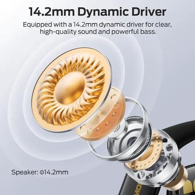 Alt view image 2 of 7 - Monster Open Ear AC326 Headphones, Bluetooth 6.0 Wireless Earbuds with Dual-Mic Clear Calls, Air Conduction Headphones with Ear Hooks, Spatial Audio, Snug Fit, 35H Playtime, IPX5 for Sports, Black