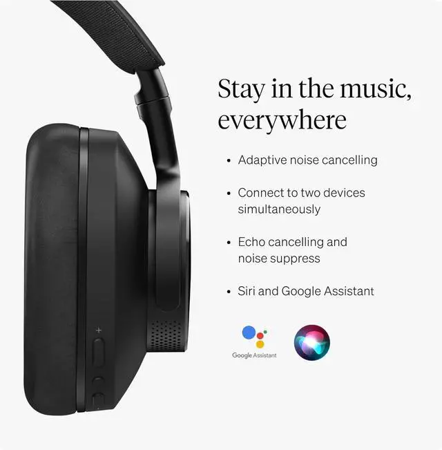 Alt view image 5 of 6 - Cambridge Audio Melomania P100 SE Headphones - Bluetooth, Active Noise Cancelling with Hi-Fi Sound, 100 Hour Playback with User Replaceable Battery, Gaming Mode and Carry Case - Black