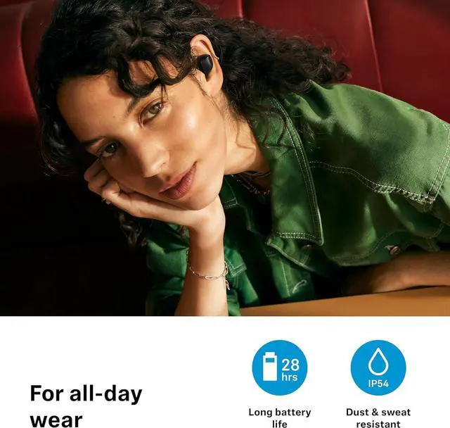 Alt view image 6 of 7 - Sennheiser ACCENTUM True Wireless Earbuds - Crystal-Clear Sound with Hybrid ANC, Ergonomic Design, 28-Hour Battery Life, Touch Interface and Dual Mic Call Quality - White