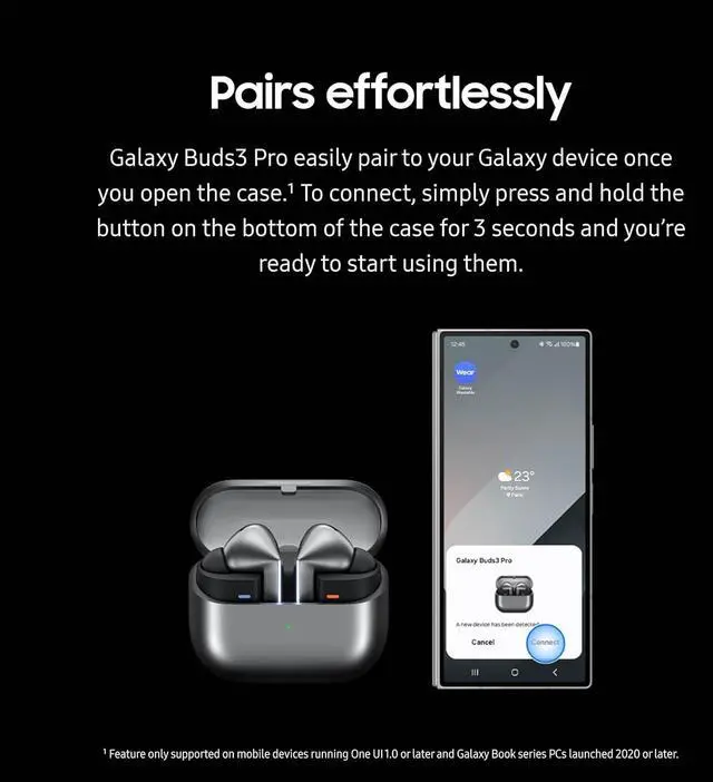 Alt view image 4 of 7 - Samsung Charging Case for Galaxy Buds3 Pro, Replacement Charger Case with USB C Cable, Wired and Wireless Charging, Bluetooth Pairing (Earbuds Not Included)