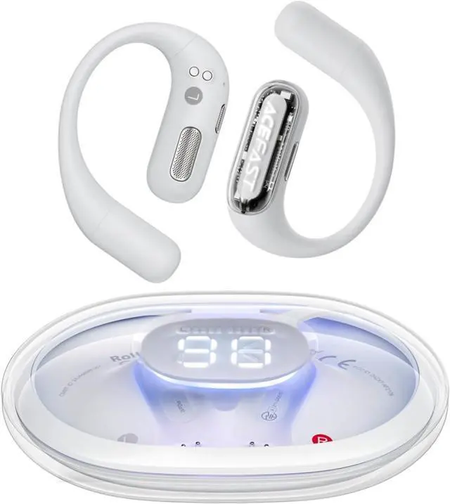 Main image of ACEFAST AceFit Pro Open-Ear Headphones, Night Safety Mode for Sports, Powerful Bass, 7.6g Ultra-Comfort, Bluetooth 5.4, 30H Playtime with Digital Display, IP54 Sports Earbuds for Running & Workouts