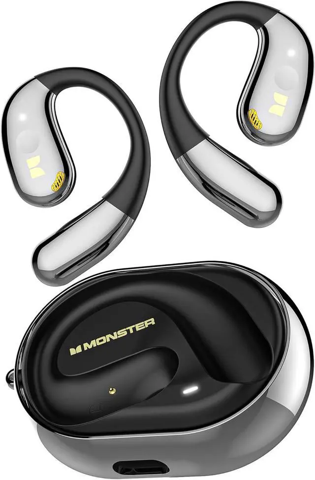 Main image of Monster Open Ear AC360, Wireless Bluetooth Rotary Earphone, with Lanyard, Upgraded Bluetooth 6.0, Touch Control, 24h Long Battery Life, IPX5 Waterproof,Long-Lasting Wear Without Fatigue