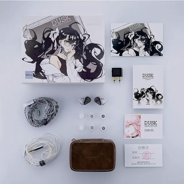 Alt view image 6 of 6 - Moondrop x Crinacle Dusk 2DD+2BA+2Planar in-Ear Headphone with 0.78 2 Pin 3.5mm/DSP Replaceable Cables