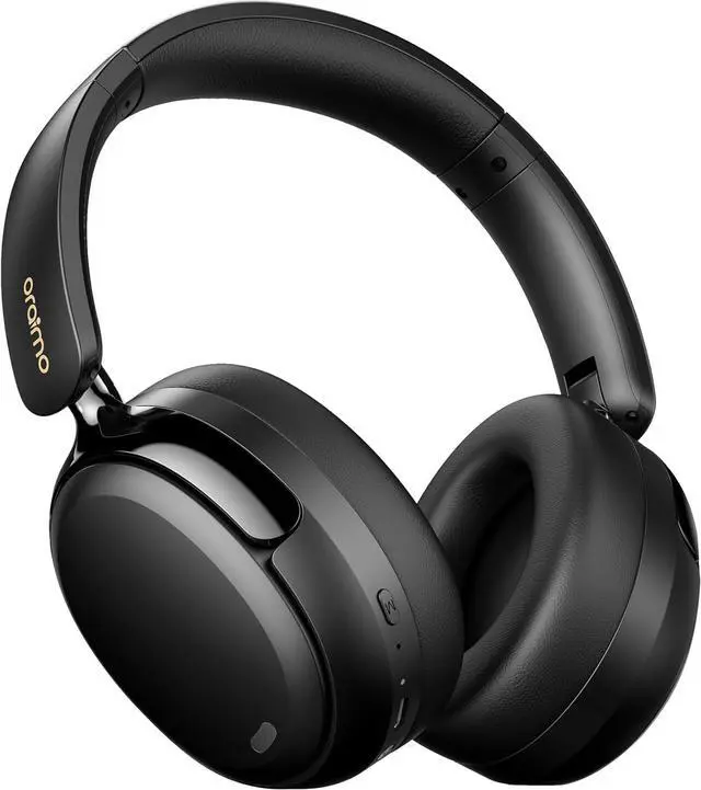 Main image of Oraimo BoomPop N Highbrid Active Noise Cancelling Headphones, 65H Playtime, 3 EQ Modes, Deep Bass, Bluetooth 5.4, Wireless Over-Ear Headphones with Microphone for Office Travel, Black