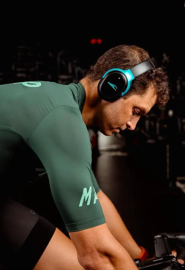 Alt view image 2 of 7 - RIPT Ultra Over-Ear Sport Headphones, Active Noise Cancellation and Transparency Mode, 50-Hour Battery Life, 2 Sets of Cushions, Sweat-Proof Silicone and Leatherette, Premium Sound, Waterproof