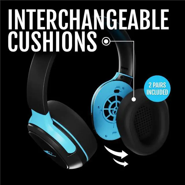 Alt view image 6 of 7 - RIPT Ultra Over-Ear Sport Headphones, Active Noise Cancellation and Transparency Mode, 50-Hour Battery Life, 2 Sets of Cushions, Sweat-Proof Silicone and Leatherette, Premium Sound, Waterproof