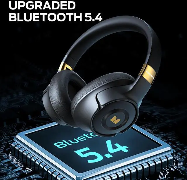Alt view image 6 of 7 - Monster Persona SE ANC Active Noise Cancelling Headphones, Wireless Bluetooth Headphones Over Ear, 60H Playtime, HiFi Stereo Audio, Deep Bass, Built-in Mic, Memory Foam Ear Cups for Home Office