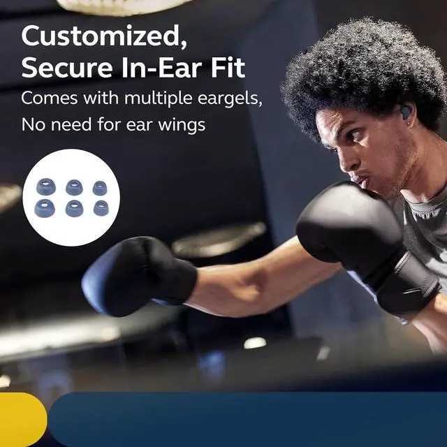 Alt view image 5 of 7 - Jabra Elite 8 Active Gen 2 Bluetooth Wireless Earbuds with Dolby Audio Spatial Sound - Advanced Workout Waterproof Headphones with Noise Cancelling, Military Grade with Smart Case - Navy