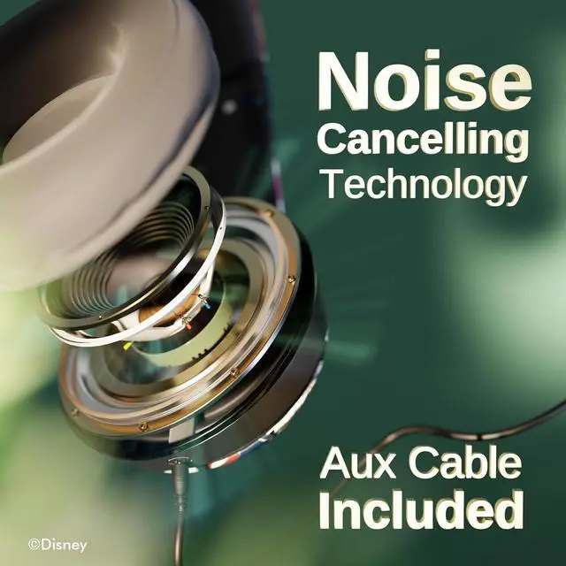 Alt view image 3 of 7 - iJoy Disney Nightmare Before Christmas Jack Sticker Bluetooth Headphones - Wireless Foldable Over-Ear Headset, Built-in Mic, Enchanting Sally & Friends Design, for Adults & Kids