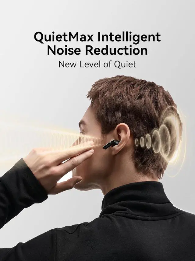 Alt view image 6 of 7 - 1MORE Q21 Wireless Bluetooth Earbuds - Active Noise Cancelling Hi-Res LDAC Headphones, Titanium Drivers 4-Mic Calls App 6 EQ Presets in Ear Headphones Earphones Bluetooth 5.4, IPX5