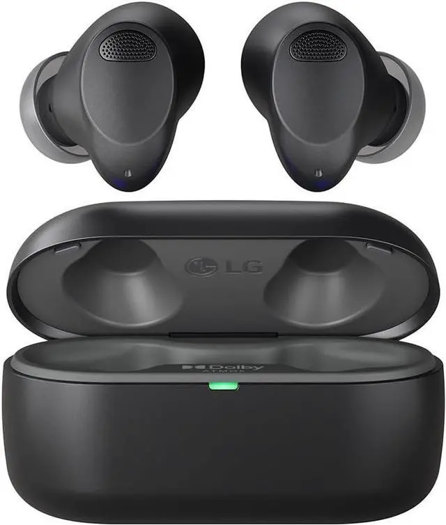 Main image of LG Tone Free T80 Dolby Atmos True Wireless Earbuds with Adaptive Noise Cancelling, IPX4 Water Resistant, Up to 36 Hours of Battery Life, Black