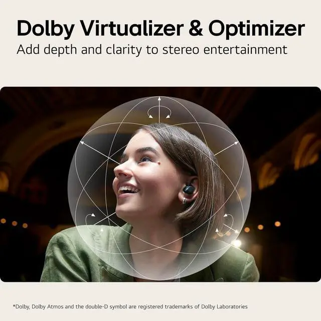 Alt view image 4 of 7 - LG Tone Free T80 Dolby Atmos True Wireless Earbuds with Adaptive Noise Cancelling, IPX4 Water Resistant, Up to 36 Hours of Battery Life, Black