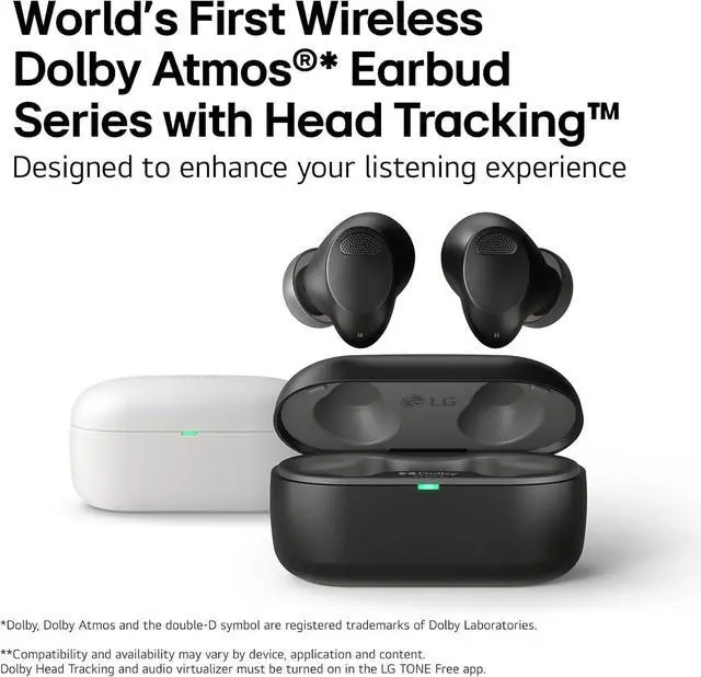 Alt view image 3 of 7 - LG Tone Free T80 Dolby Atmos True Wireless Earbuds with Adaptive Noise Cancelling, IPX4 Water Resistant, Up to 36 Hours of Battery Life, Black
