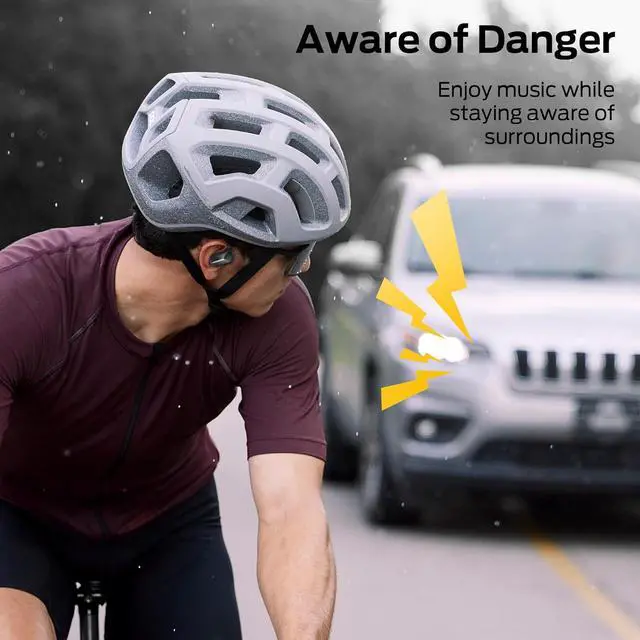 Alt view image 4 of 7 - Monster Open Ear AC312 Headphones, Bluetooth 5.4, Wireless Earbuds with ENC Noise-Cancelling Mic, Immersive Stereo Sound by 16mm Large Drivers, Clear Calls, 32H Playtime, Sport Earbuds