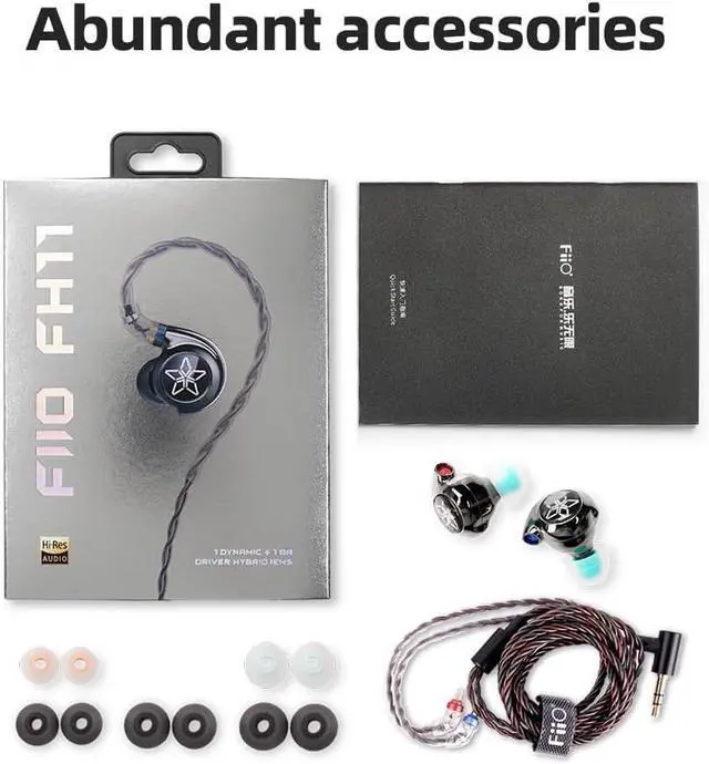 Alt view image 7 of 7 - FiiO FH11 Carbon Based Diaphragm in Ear Monitors