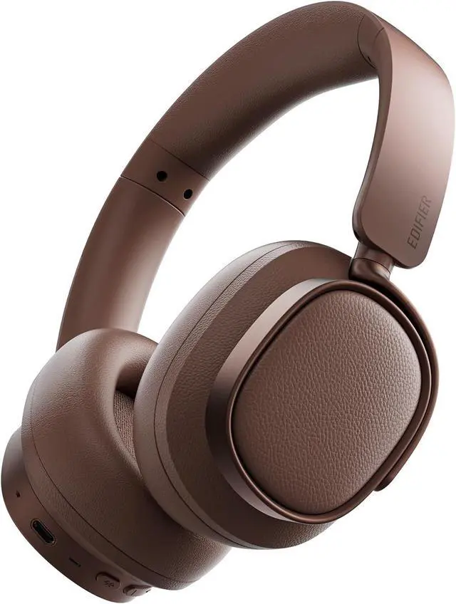 Main image of Edifier Active Noise Cancelling Headphones, Over Ear Bluetooth Headset, 92H Playtime Wired & Wireless Hi-Res Audio Certified, Fast Charging Clear Calls for Home Office Travel - Brown