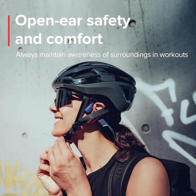 Alt view image 4 of 7 - SUUNTO Aqua Light Open-Ear Swimming Bone Conduction Headphone, 32GB MP3 PlayerBluetooth Sports Headphone w/Dual-Mic, Noise Cancelled, IP68 Waterproof, 10H Playtime, 28g Lightweight, Tidal Black
