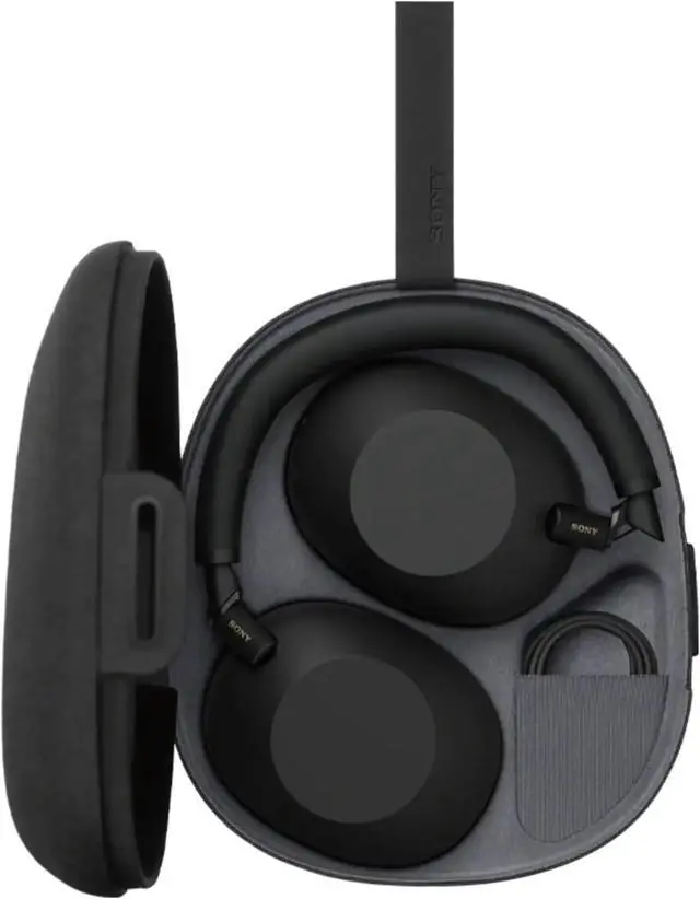 Alt view image 5 of 7 - SONY WH-1000XM6 Wireless Noise-Canceling Headphones with QN3 Processor (Black) Bundle with Connect Air in-Flight Bluetooth Wireless Audio Transmitter (2 Items).