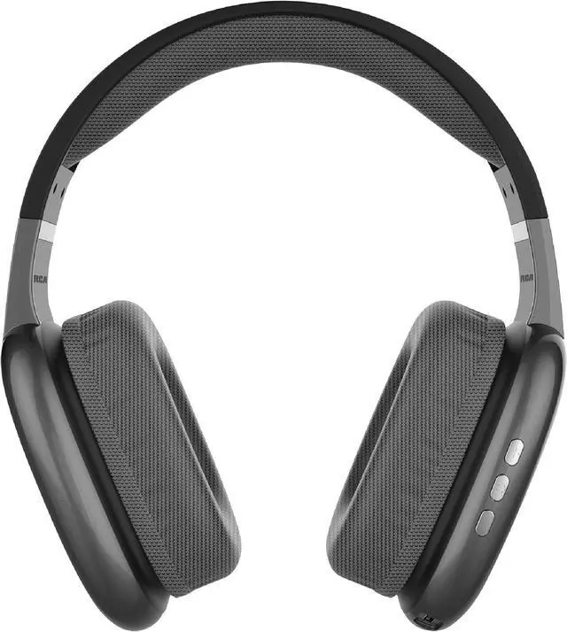 Alt view image 2 of 6 - RCA Wave-56 Wireless Headphones, 20 Hour Battery Life, Hi-Res Audio, Enhanced Bass, Transparency Mode, Noise Cancelling Headphones, Lightweight Comfort, Travel Friendly Design, Black