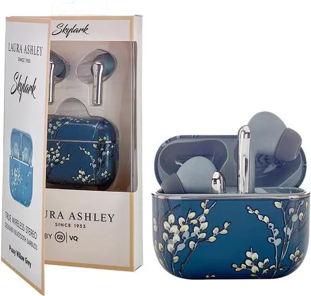 Main image of Laura Ashley Skylark True Wireless Earbuds for iPhone & Android - (ENC) Enhanced Noise Cancelling Bluetooth Earbuds with Mic - Up to 45 Hours Battery Life 5.4 Bluetooth Ear Buds - in Ear Headphones