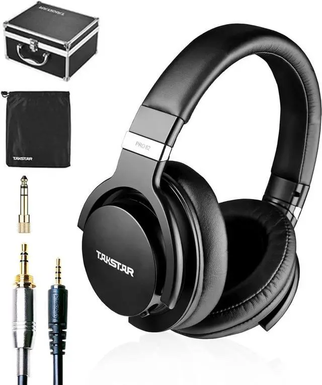Main image of TAKSTAR Over-Ear Monitor Headphones Bass Adjustment HiFi Stereo Dynamic Studio Noise Cancelling Headsets for Recording Monitoring  PRO 82 Black