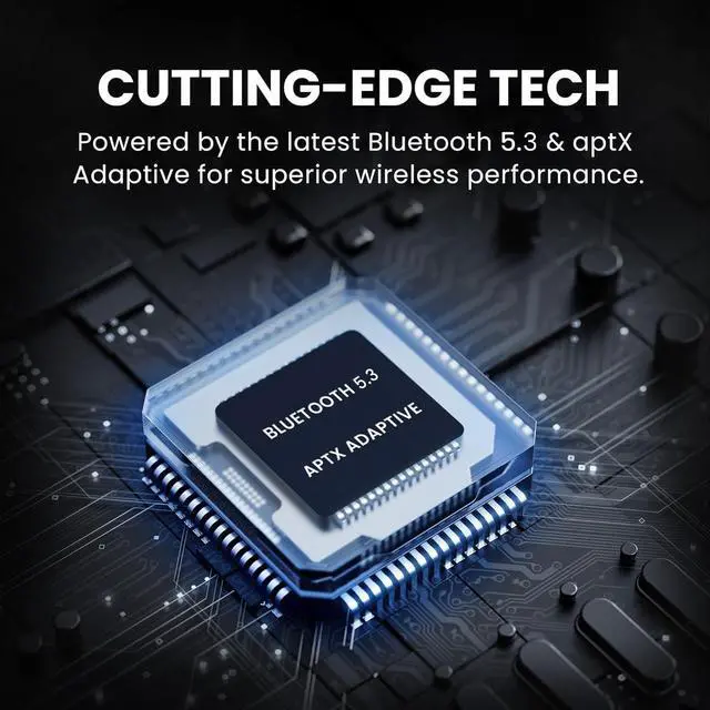 Alt view image 7 of 7 - Infinity - Auracast & LE Audio Wireless Earbuds, 2 Pairs Bluetooth 5.3 Headphones with Qualcomm aptX Adaptive, Active Noise Canceling, Semi-Open Design, App Control, 48H