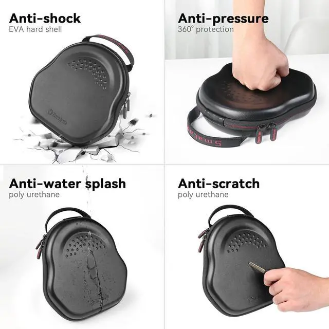 Alt view image 7 of 7 - Smatree Airpods Max Charging Case(! NOT fit 2024 Released) for Airpods Max (! NOT Type-C), 2000 mAh Battery Charging Bag with Sleep Mode, AirpodsMax Travel Bag Case with Auto Sleep