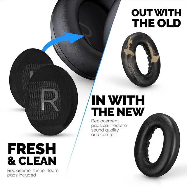 Alt view image 5 of 7 - Sheepskin Earpads for Bose NC700 Headphones, Soft Leather & Memory Foam Ear Pad for Additional Comfort by Brainwavz