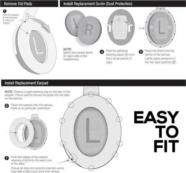 Alt view image 7 of 7 - Sheepskin Earpads for Bose NC700 Headphones, Soft Leather & Memory Foam Ear Pad for Additional Comfort by Brainwavz