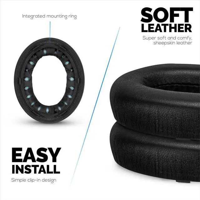 Alt view image 4 of 7 - Sheepskin Earpads for Bose NC700 Headphones, Soft Leather & Memory Foam Ear Pad for Additional Comfort by Brainwavz