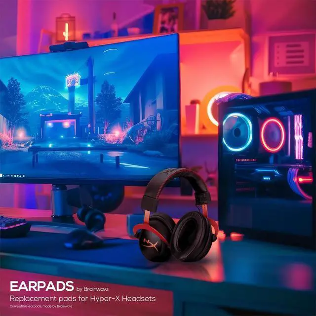 Alt view image 5 of 7 - Sheepskin Gel Earpads for HyperX Cloud 1, 2 Wireless, Core, Flight S, Alpha S Headsets & More, Soft Leather, Cooling Gel, Extra Comfort, Durable & Long Lasting by Brainwavz