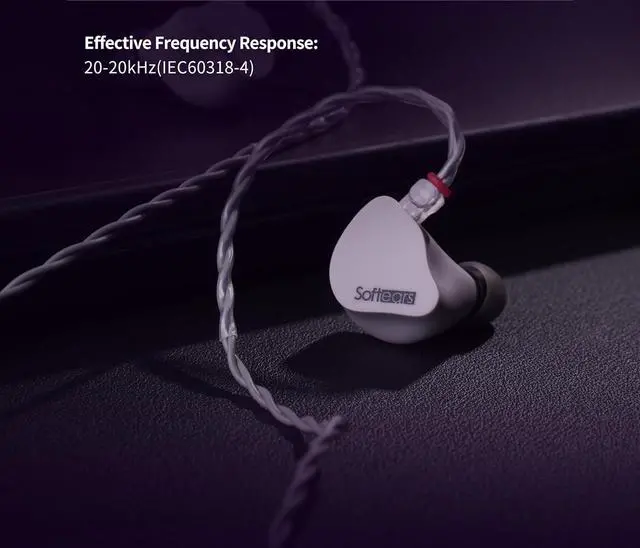 Alt view image 6 of 7 - Fanmusic Softears STUDIO2 HiFi 2 Balanced Armature Drivers Earphone in-Ear Headphone