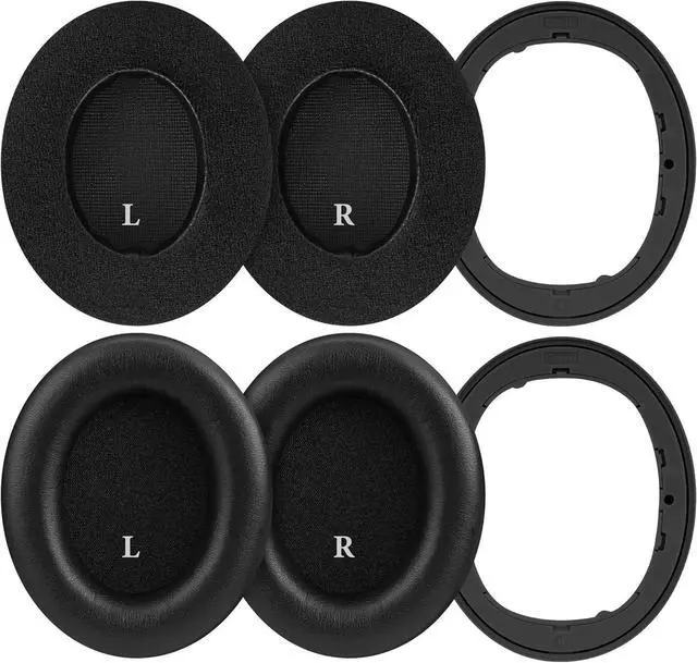 Alt view image 3 of 6 - Geekria SNAP Ear Pads Replacement Kit for Beats Studio Pro Headphones, Magnetic Easy Switch Ear Cushions, Exchange Earpads in Seconds, Repair Parts (Protein Leather+Velour, 2 Pairs)